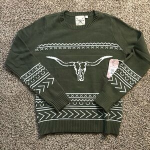 Cotton Rye Outfitters Long Horn sweater - small